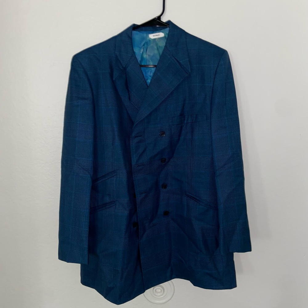 Grunge classic blazer tie dye dress jacket long sleeve coat vintage suit top